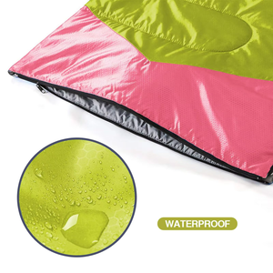 Sac de couchage d'été léger et imperméable pour le camping, style enveloppe, avec rembourrage en fibres creuses, vente en gros, coloré, très demandé - Product Image 5