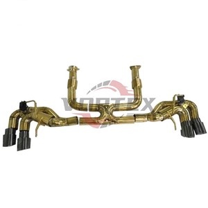 Sistema de Escape Vortex Valvetronic Catback con Acabado Dorado para Corvette C8, Sistema de Escape de Alto Rendimiento con Recubrimiento Dorado - Product Image 5