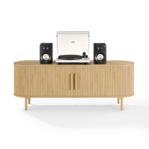 <span class=keywords><strong>Meuble</strong></span> <span class=keywords><strong>TV</strong></span> et support pour tourne-disque Ambrose Tambour avec rangement pour disques vinyles - Product Image 2