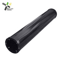 Panneaux solaires monocristallins à tube haute efficacité Full Black SunPower 12V 100W, panneau solaire cylindrique pour lampadaire solaire, CCTV