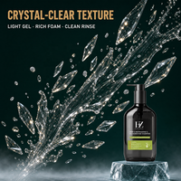 Shampoo liquide rafraîchissant et stimulant pour hommes adultes, 500 ml, contrôle du sébum, nettoyage en profondeur, soin du cuir chevelu, volumisant, glycérine