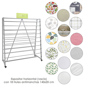 Espositore per Tovaglie, 18 Rotoli, Completo - Product Image 1