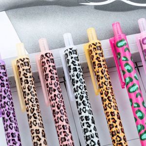 Office Supplies Students Multi Color Plastic Leopard Pattern 1.0Mm Ballpoint Advertising Gift <b>Retractable</b> Signature Ball <b>Pen</b> - Product Image 3