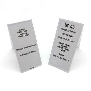 <span class=keywords><strong>Etiqueta</strong></span> Impresa Personalizada de Satén de Orillo de Alta Calidad con Instrucciones de Lavado y Cuidado para Prendas - Product Image 5