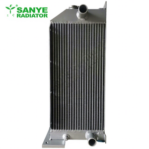 Radiatore <span class=keywords><strong>San</strong></span>--y 75-9 personalizzato con alette a piastre ad angolo retto in alluminio per escavatore usato, caricatore, origine Shandong, 6 mesi di garanzia - Product Image 1