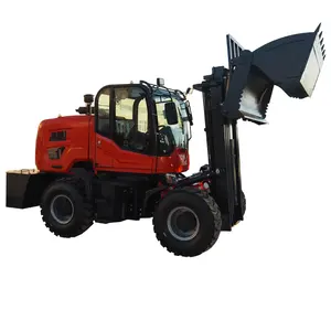 Fabrika CE belgesi marka yeni dizel tüm arazi tipi Forklift fiyat çiftlik taşıma özelleştirilmiş kova 3.5 Ton 4WD Off road Forklift