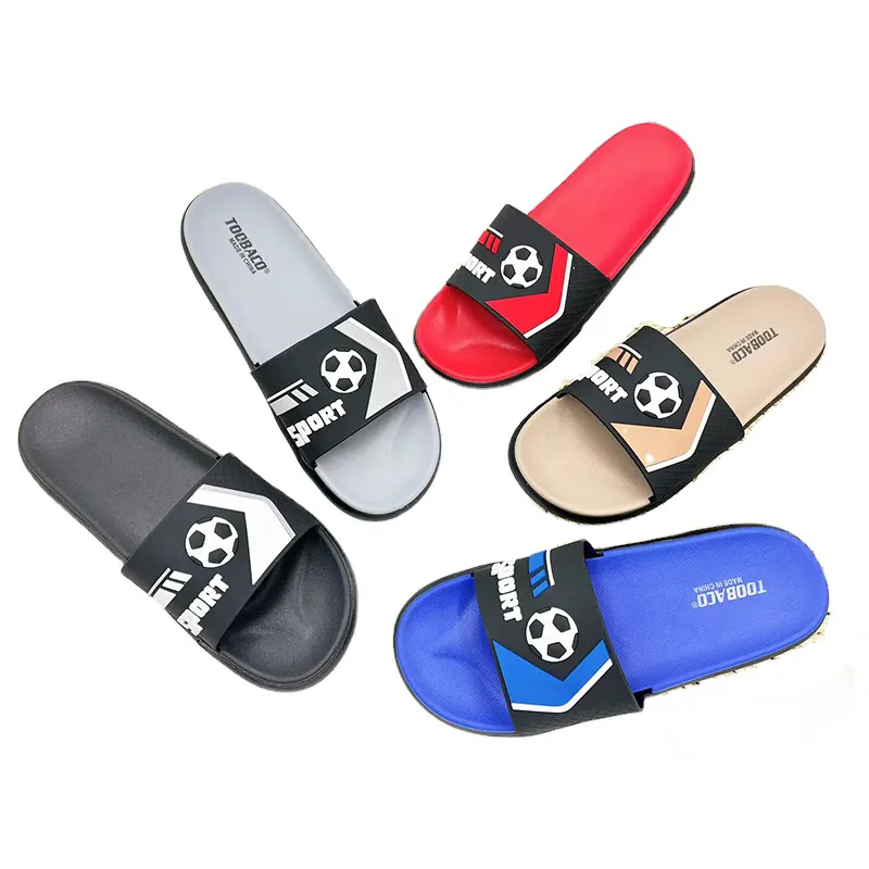 New arrival mens slippers casual sandals pcu men stylish new fashion slippers summer pvc slides for men