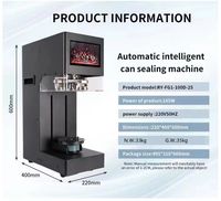 Nouveauté 2025 Machine de Scellage Automatique pour Boîtes, Scelleuse Électrique pour Boîtes de Conserve
