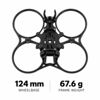 Kit de cadre FPV Cinewhoop en plastique de 3 pouces GEP-CL30 V2, châssis en fibre de carbone de 124 mm, protection d'hélices intégrée, compatible O3, certifié CE