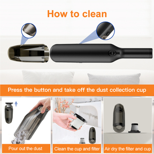 Two Versions Mini Car <strong>Vaccum</strong> <strong>Cleaner</strong> 12V or Rechargeable Wireless Small Portable High Power Hand Car Vacuum <strong>Cleaner</strong> - Product Image 5