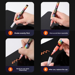 <span class=keywords><strong>Pennarelli</strong></span> Professionali Cancellabili a Gesso Liquido <span class=keywords><strong>da</strong></span> 2mm Senza Polvere per <span class=keywords><strong>Lavagna</strong></span>, Vetro, Finestre, Lavagne LED, con Logo Personalizzato - Product Image 3