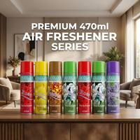 Désodorisant d'intérieur premium en aérosol 470ml, parfum riche de rose, neutralise rapidement les mauvaises odeurs pour usage domestique et commercial