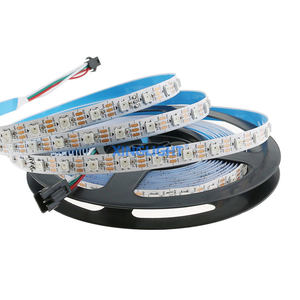 XINGLIGHT WS2812B <span class=keywords><strong>5V</strong></span> 5050 RVB LED 30 60 144 150 300 IC bandes lumineuses LED adressables individuelles pour éclairage décoratif intérieur - Product Image 4