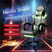 Échantillon Gratuit - Livraison Offerte - 1 Pièce - Chaise Gamer Ergonomique Pivotante en Cuir Réglable pour Adultes et Adolescents - Prix Abordable