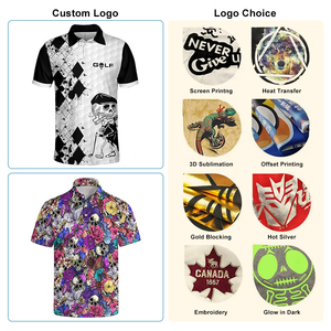 Polos casuales con logotipo personalizado, de secado rápido, corte ajustado, que absorben la humedad, tejido de punto, estampado, color liso, alta calidad, 100% poliéster, anti-pilling. - Product Image 5