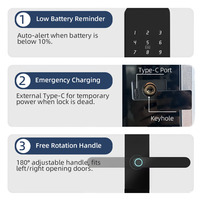 Cerradura Inteligente Bluelock 6085 Mortise TTlock con Wi-Fi/Nube, Aplicación Tuya, Desbloqueo por Código/Llave/Tarjeta, para Puertas de Acero/Aluminio/Madera, Uso en Hoteles
