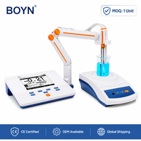 BOYN I300F Mètre de pH/ion de laboratoire haute précision, mètre numérique de concentration d'ions de paillasse avec écran LCD de 5,7 pouces