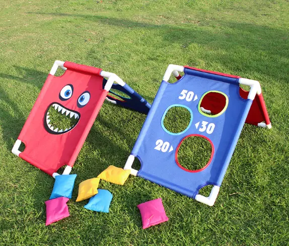 Nieuwe Ontwerp Kids Games Outdoor Cornhole Spel Training Zandzak Board Game Set Voor Kids