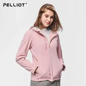 Pelliot new outdoor camping and hiking wear windproof warm winter soft shell jacket Trekking and travel garments