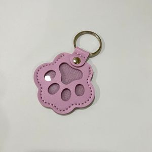 Creative Gifts Cartoon Cat Puppy Paw Shape PU Leather <b>pet</b> hair <b>memorial</b> storage bag Dog Hair Collector - Product Image 5