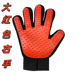 ถุงมือกรูมมิ่งสัตว์เลี้ยง Xintu Hongfu แบบนุ่ม หวีกลม สำหรับอาบน้ำ นวด และกำจัดขนสัตว์เลี้ยง แมว สุนัข ขนสั้น - Product Image 2