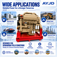 Moteur diesel en ligne 6 cylindres 4 temps refroidi par eau KTA19-G6A 671KW fiable pour groupes électrogènes (fonctionnement principal)