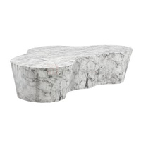 Newstar Table basse en forme de nuage nordique, meubles de salon de luxe, Table basse moderne en marbre, ensemble de Table basse en travertin