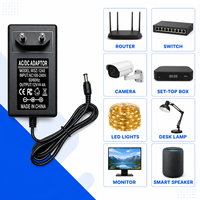 Adaptateurs secteur muraux 12V 4A 48W personnalisables avec options de prises US, EU, UK, AU pour routeurs et commutateurs réseau – Vente directe usine