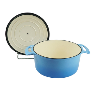 <span class=keywords><strong>Cocotte</strong></span> en fonte émaillée colorée personnalisable de 28 cm, antiadhésive et résistante au four, pour la cuisine professionnelle (vente en gros) - Product Image 5