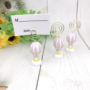 Sedile in <span class=keywords><strong>mongolfiera</strong></span> rosa e blu e porta carte Dropshipping decorazioni per feste fornisce <span class=keywords><strong>segnaposto</strong></span> da tavolo numeri da tavolo - Product Image 6