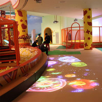 Système de projection interactive immersive pour sols de jeu, projection de jeux pour enfants, sol de projection pour les environnements de jeu en famille