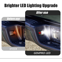 Feux de plaque d'immatriculation LED de style X avec lentille fumée pour Toyota Tacoma 2005-2015 et Tundra 2000-2013, LED blanc et rouge, 81270-0C020, 2 pièces