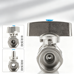 1 pièce Vanne à boisseau sphérique en acier inoxydable SS304, filetage femelle NPT, pour coupure d'eau, à levier, résistante à la corrosion, à passage plein, durable - Product Image 2