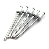 Rivets à tête bombée en alliage d'aluminium et de magnésium, peints, robustes, de type ouvert