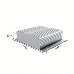 EBM Aluminum <b>Enclosure</b> Switch Box Professional Customized Silver Metal Power Supply IP54 Protection Powder Coated - Product Image 1