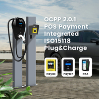 Precio al por mayor OCPP 2.0.1 ISO15118 enchufe y carga equilibrio de carga dinámica coche carga solar rápida Tipo 2 7kw 22kw cargador ev