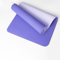 Tapis de yoga haut de gamme avec surface en daim, excellente absorption de la transpiration, dos en caoutchouc naturel de 6 mm, expérience moelleuse et premium