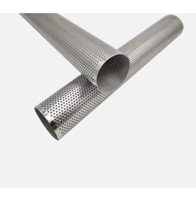 Tube en maille d'acier inoxydable de 1 mm d'épaisseur, cylindre perforé rond, filtre pour liquide, pour pompe et composants de moteur