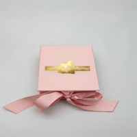 Boîte d'emballage en papier pliable avec fermeture magnétique de luxe, personnalisée avec logo imprimé, pour ranger des bagues