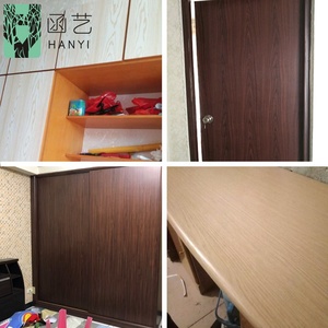 PVC effetto impiallacciatura pellicola decorativa per <span class=keywords><strong>mobili</strong></span> in legno grano disegni 3d carta da parati di legno - Product Image 6