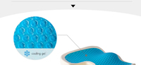 Coussin de siège orthopédique de chaise de bureau personnalisé en vente de gros avec gel antidérapant en mousse à mémoire de forme et soutien lombaire technique tricotée