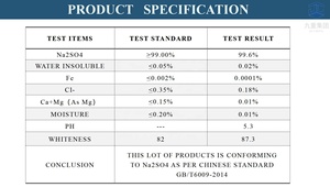 Sulfato de <span class=keywords><strong>Sodio</strong></span> Na2So4 en Polvo Granular de Grado Industrial, 99.5%, 25 Kg, Suministro de Fábrica China, Cas 7757-82-6 - Product Image 4