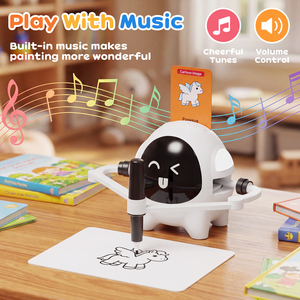DW07 Robot de Dessin Intelligent pour Enfants, Traceur Artistique Interactif avec 200 Cartes et Musique, Jouet Éducatif STEM, Prix Usine B2B - Product Image 5