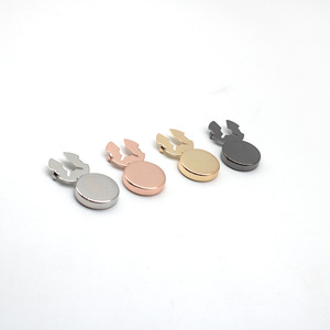 Wholesale Zinc Alloy <b>Cufflinks</b> <b>Shirt</b> Cover Button Clips and <b>Shirt</b> Studs with Smooth Box Cover. Custom Logo Printing Available - Product Image 1