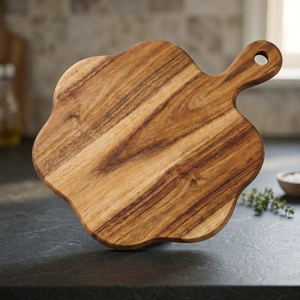 Tabla de Cortar con Diseño Floral, Apta para Lavavajillas, Hecha a Mano, Personalizable, Ecológica, Antideslizante, Multifuncional - Product Image 1