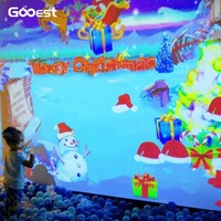 Gooest Magic Crazy Ball, Máquina de Juego Interactiva de Metal para Interiores, Proyector Comercial, Simulador de Vuelo de 360 Grados, Parque de Atracciones