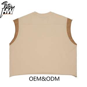 قميص رياضي بدون أكمام لبناء العضلات بتصميم <span class=keywords><strong>Y</strong></span> للظهر، ملابس رياضية فضفاضة للصالة الرياضية، قميص بفتحات كبيرة للذراعين وجانب مفتوح - Product Image 3