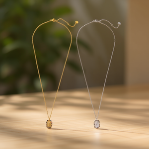 Collar con Colgante en Forma de F, Oro, Plata, Acero Inoxidable, Minimalista, con Letra, para Uso Diario - Product Image 2