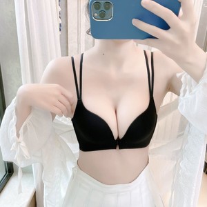 Vêtements pour femmes, lingerie sexy, soutiens-gorge sans couture sans armatures pour femmes, soutien-gorge push-up, soutien-gorge à boucle avant - Product Image 4