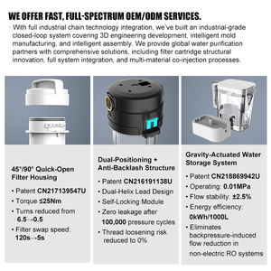 <span class=keywords><strong>Kit</strong></span> de filtre purificateur d'eau OEM 10 pouces à 3 étages <span class=keywords><strong>Triple</strong></span> PP GAC CTO pour réfrigérateur de voiture domestique RV Filtre à eau extérieur-Manuel - Product Image 5